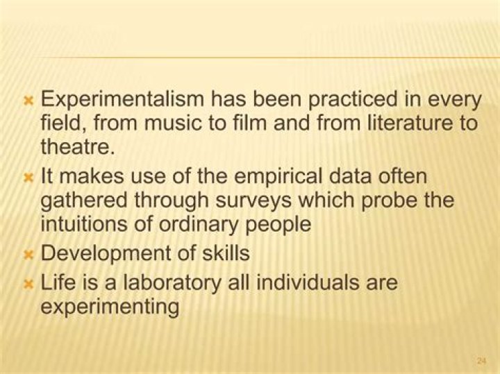 Is experimentalism a word?