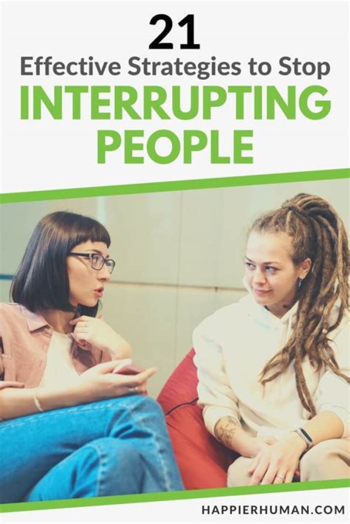 Is interrupting someone disrespectful?