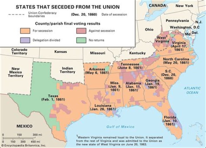 Which confederate state was the last to secede from the union?